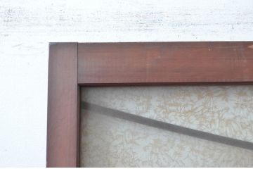 アンティーク建具　希少デザイン　3種類の素敵なデザインが楽しめる組子入りガラス扉1枚(ドア、木製扉)(R-081043)