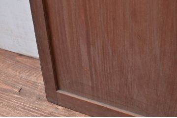 アンティーク建具　希少デザイン　3種類の素敵なデザインが楽しめる組子入りガラス扉1枚(ドア、木製扉)(R-081043)