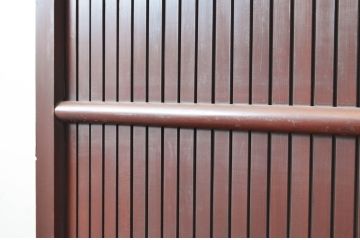 アンティーク建具　和の風情あふれる平格子戸2枚セット(引き戸、建具)(R-081044)