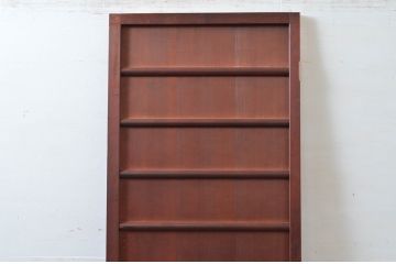 アンティーク建具　長い歴史を刻んだ風合いが魅力的な扉1枚(ドア、板戸、舞良戸、まいらど)(R-081047)