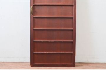 アンティーク建具　長い歴史を刻んだ風合いが魅力的な扉1枚(ドア、板戸、舞良戸、まいらど)(R-081047)