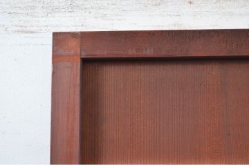 アンティーク建具　長い歴史を刻んだ風合いが魅力的な扉1枚(ドア、板戸、舞良戸、まいらど)(R-081047)