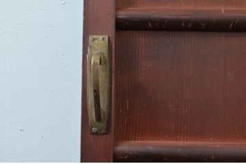 アンティーク建具　長い歴史を刻んだ風合いが魅力的な扉1枚(ドア、板戸、舞良戸、まいらど)(R-081047)