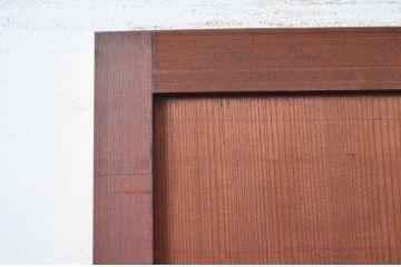 アンティーク建具　長い歴史を刻んだ風合いが魅力的な扉1枚(ドア、板戸、舞良戸、まいらど)(R-081047)