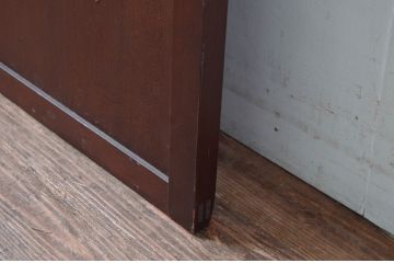 アンティーク建具　長い歴史を刻んだ風合いが魅力的な扉1枚(ドア、板戸、舞良戸、まいらど)(R-081047)