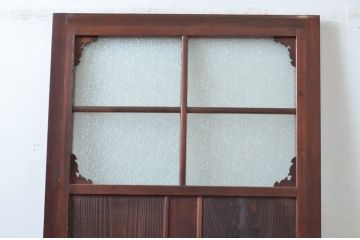アンティーク建具　デザインが魅力的!古い数奇屋の和風引き戸1枚(ガラス戸、建具)(R-081048)
