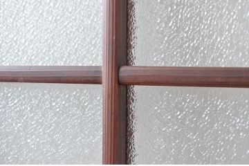 アンティーク建具　デザインが魅力的!古い数奇屋の和風引き戸1枚(ガラス戸、建具)(R-081048)