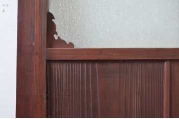 アンティーク建具　デザインが魅力的!古い数奇屋の和風引き戸1枚(ガラス戸、建具)(R-081048)