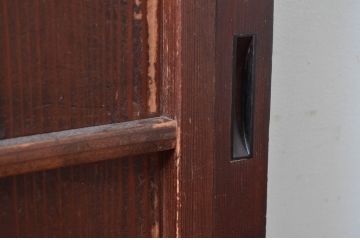 アンティーク建具　デザインが魅力的!古い数奇屋の和風引き戸1枚(ガラス戸、建具)(R-081048)