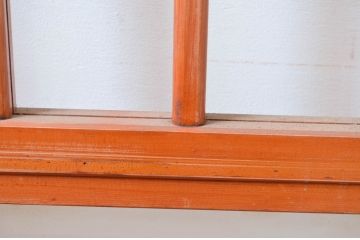 アンティーク建具　優しい木味があたたかみを感じるガラス戸4枚セット(引き戸)(R-081053)
