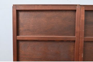 アンティーク建具　編み目が素敵な網代(あじろ)入り窓2枚セット(引き戸、建具)(R-081056)