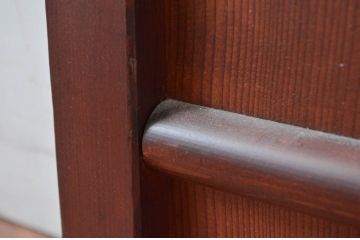 アンティーク建具　長い歴史を刻んだ風合いが魅力的な横桟板戸窓1枚(引き戸、格子戸、板戸、舞良戸、まいらど)(R-081057)
