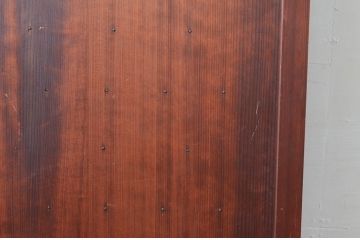 アンティーク建具　落ち着きのある色合いが魅力の舞良戸扉1枚(ドア、まいらど、板戸)(R-081060)