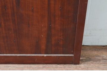 アンティーク建具　落ち着きのある色合いが魅力の舞良戸扉1枚(ドア、まいらど、板戸)(R-081060)
