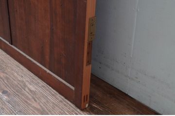 アンティーク建具　落ち着きのある色合いが魅力の舞良戸扉1枚(ドア、まいらど、板戸)(R-081060)