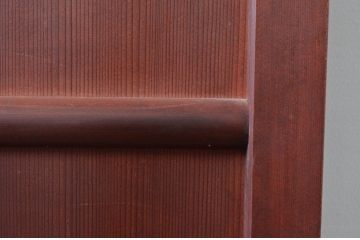 アンティーク建具　落ち着きのある色合いが魅力の舞良戸扉1枚(ドア、まいらど、板戸)(R-081061)