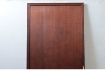 アンティーク建具　落ち着きのある色合いが魅力の舞良戸扉1枚(ドア、まいらど、板戸)(R-081061)
