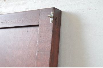 アンティーク建具　落ち着きのある色合いが魅力の舞良戸扉1枚(ドア、まいらど、板戸)(R-081061)