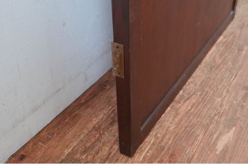アンティーク建具　落ち着きのある色合いが魅力の舞良戸扉1枚(ドア、まいらど、板戸)(R-081061)