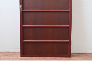 アンティーク建具　上質な和の空間を演出する舞良戸扉1枚(ドア、まいらど、板戸)(R-081062)