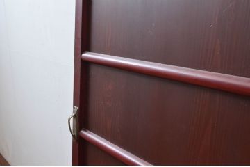 アンティーク建具　上質な和の空間を演出する舞良戸扉1枚(ドア、まいらど、板戸)(R-081062)