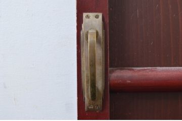 アンティーク建具　上質な和の空間を演出する舞良戸扉1枚(ドア、まいらど、板戸)(R-081062)