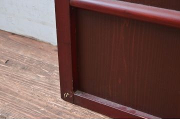 アンティーク建具　上質な和の空間を演出する舞良戸扉1枚(ドア、まいらど、板戸)(R-081062)