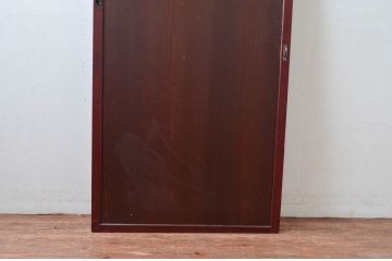 アンティーク建具　上質な和の空間を演出する舞良戸扉1枚(ドア、まいらど、板戸)(R-081062)