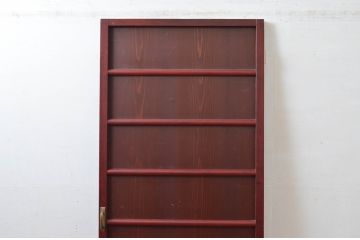 アンティーク建具　上質な和の空間を演出する舞良戸扉1枚(ドア、まいらど、板戸)(R-081063)