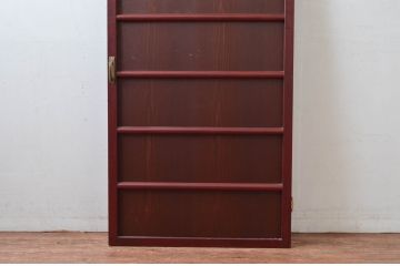 アンティーク建具　上質な和の空間を演出する舞良戸扉1枚(ドア、まいらど、板戸)(R-081063)