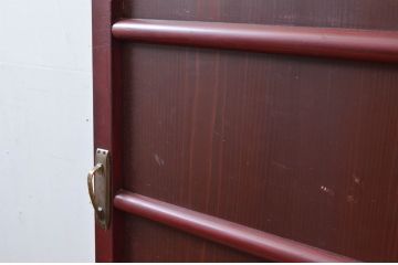アンティーク建具　上質な和の空間を演出する舞良戸扉1枚(ドア、まいらど、板戸)(R-081063)