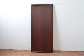 アンティーク建具　上質な和の空間を演出する舞良戸扉1枚(ドア、まいらど、板戸)(R-081063)