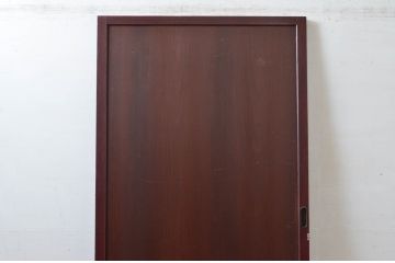 アンティーク建具　上質な和の空間を演出する舞良戸扉1枚(ドア、まいらど、板戸)(R-081063)