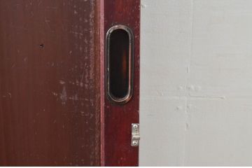 アンティーク建具　上質な和の空間を演出する舞良戸扉1枚(ドア、まいらど、板戸)(R-081063)