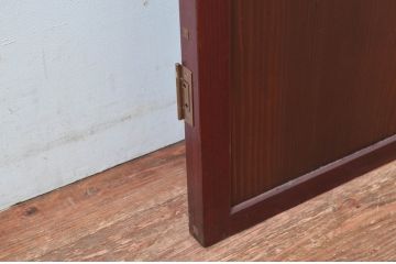 アンティーク建具　上質な和の空間を演出する舞良戸扉1枚(ドア、まいらど、板戸)(R-081063)