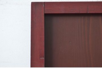 アンティーク建具　和モダンな空間づくりにおすすめな舞良戸扉1枚(ドア、まいらど、板戸)(R-081064)