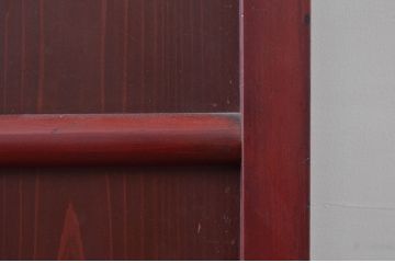 アンティーク建具　和モダンな空間づくりにおすすめな舞良戸扉1枚(ドア、まいらど、板戸)(R-081064)
