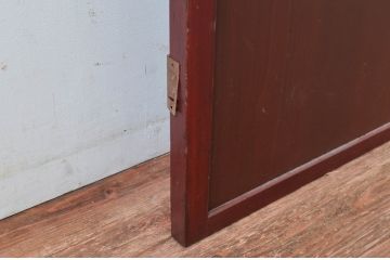 アンティーク建具　和モダンな空間づくりにおすすめな舞良戸扉1枚(ドア、まいらど、板戸)(R-081064)