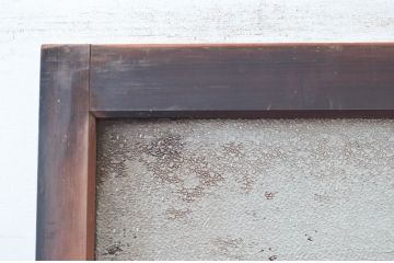 アンティーク建具　ノスタルジックな雰囲気あふれるガラス戸1枚(引き戸、建具)(R-081065)