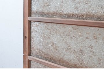 アンティーク建具　ノスタルジックな雰囲気あふれるガラス戸1枚(引き戸、建具)(R-081065)