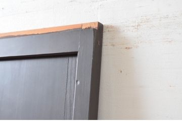 アンティーク建具　アクリル板入り　和モダンテイストのお部屋に取り入れたい格子帯戸1枚(引き戸、格子戸、板戸)(R-081066)