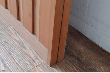 アンティーク建具　無双腰板が涼しげな和の空間を演出する夏戸2枚(簾戸、簀戸、葭戸、夏障子、葦戸、引き戸)(R-081068)