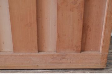 アンティーク建具　無双腰板が涼しげな和の空間を演出する夏戸2枚(簾戸、簀戸、葭戸、夏障子、葦戸、引き戸)(R-081069)