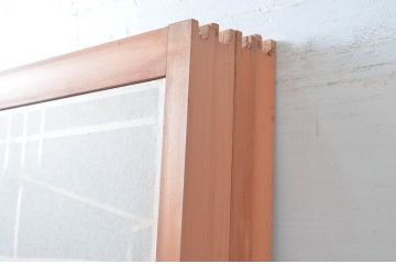 アンティーク建具　高級特注品!!　上品で凝ったデザインが魅力的な組子入り雪見障子戸4枚セット(猫間障子戸、擦り上げ障子戸、擦上障子戸、引き戸、ガラス戸)(R-081071)