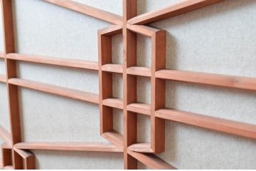 アンティーク建具　高級特注品!!　上品で凝ったデザインが魅力的な組子入り雪見障子戸4枚セット(猫間障子戸、擦り上げ障子戸、擦上障子戸、引き戸、ガラス戸)(R-081072)