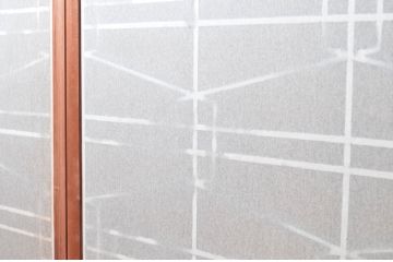 アンティーク建具　高級特注品!!　上品で凝ったデザインが魅力的な組子入り雪見障子戸4枚セット(猫間障子戸、擦り上げ障子戸、擦上障子戸、引き戸、ガラス戸)(R-081072)