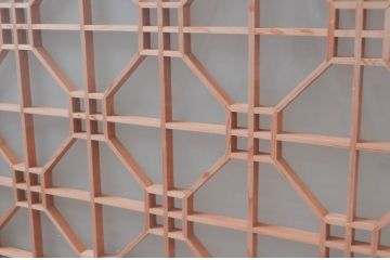 アンティーク建具　高級特注品!!　上品で凝ったデザインが魅力的な組子入り雪見障子戸4枚セット(猫間障子戸、擦り上げ障子戸、擦上障子戸、引き戸、ガラス戸)(R-081072)