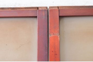 アンティーク建具　大正ロマンな雰囲気漂うガラス戸4枚セット(引き戸、建具)(R-081073)