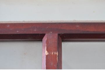 アンティーク建具　大正ロマンな雰囲気漂うガラス戸2枚セット(引き戸、建具)(R-081074)