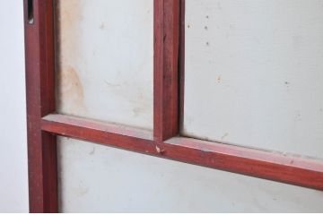 アンティーク建具　大正ロマンな雰囲気漂うガラス戸2枚セット(引き戸、建具)(R-081074)